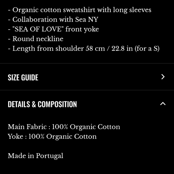 Sezane X Sea NY Cream 'Sea of Love' Sweatshirt - Picture 3 of 8